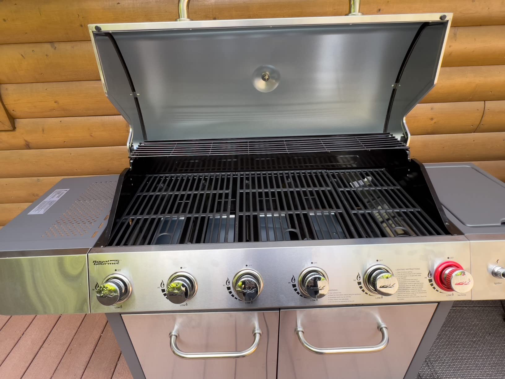 Royal Gourmet SG6002R 6-Burner Propane Gas Grill with Side Burner, Silver customer photo 2