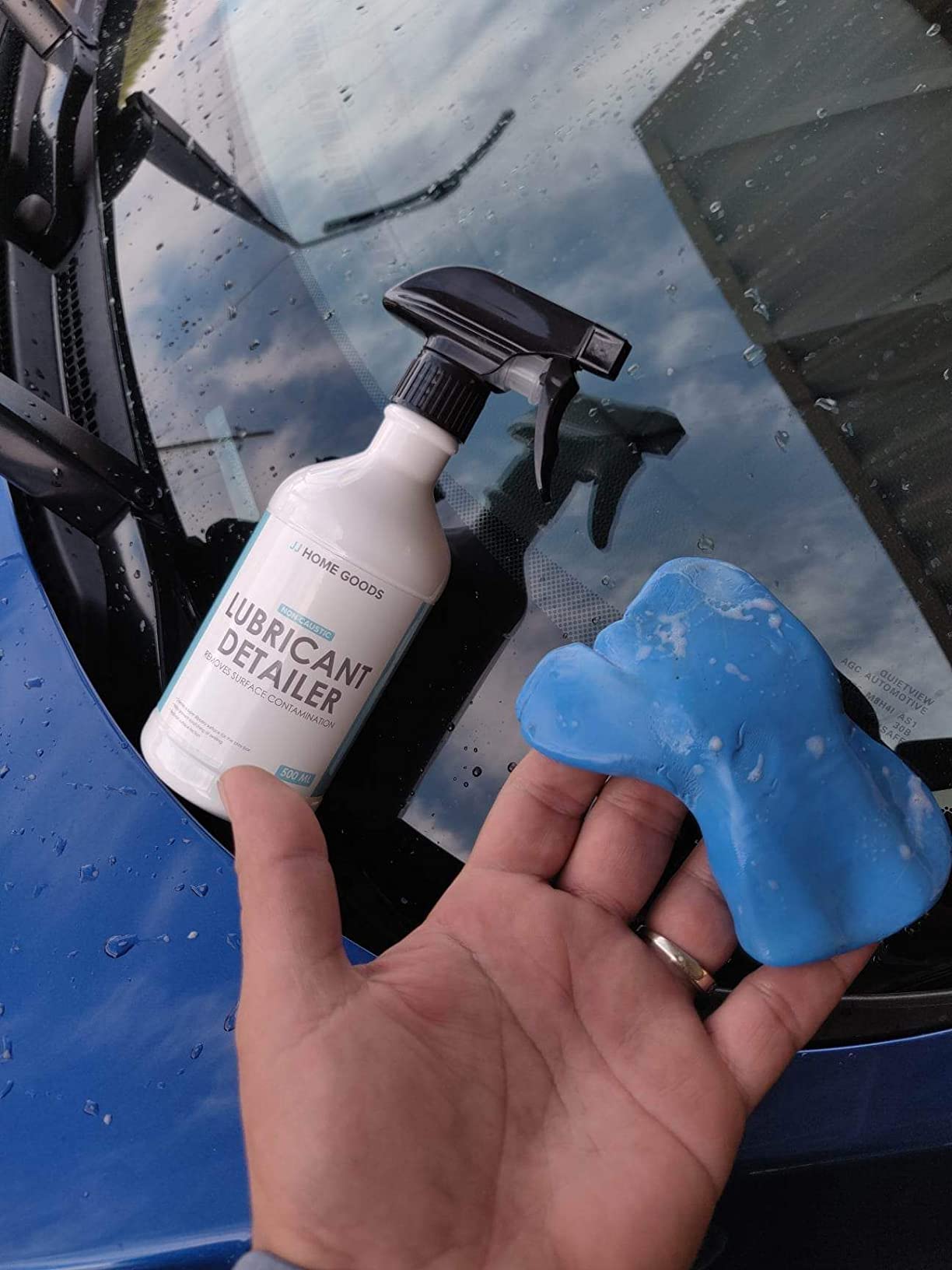 JJ Care Clay Bar Kit - Includes 3 Car Clay Bars for Auto Detailing (3x100g) + 16.9 fl. oz Clay Bar Lubricant + 2 Microfiber Cloths for Scratch-Free Finishing, Essential Clay Bar Kit for Car Detailing customer photo 1