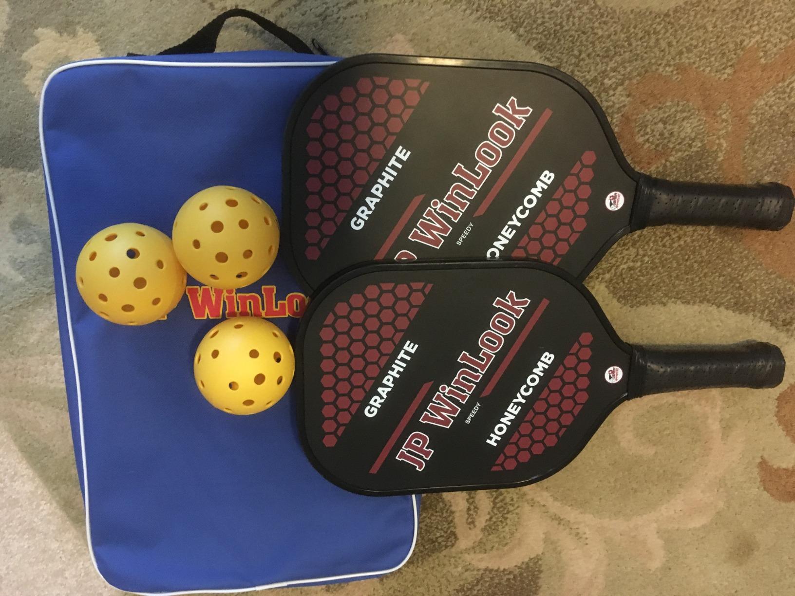 JP WinLook Premium Pickleball Paddles Set – USAPA Pickleball Set - Graphite Carbon Fiber Rackets for Women & Men and Balls for Indoor or Outdoor Play - Racquets, Pickleballs & Carry Bag customer photo 2