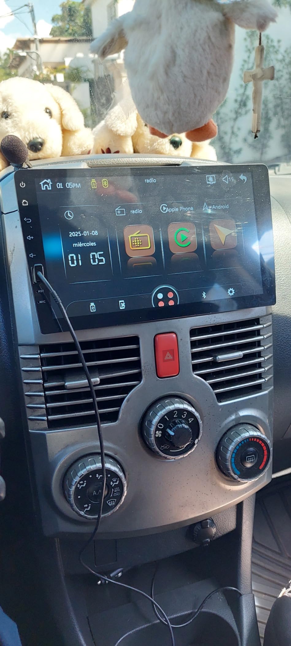 9inch Single Din Touchscreen Car Stereo Compatible with Apple Carplay and Android Auto, Bluetooth Car Radio with Backup Camera customer photo 2