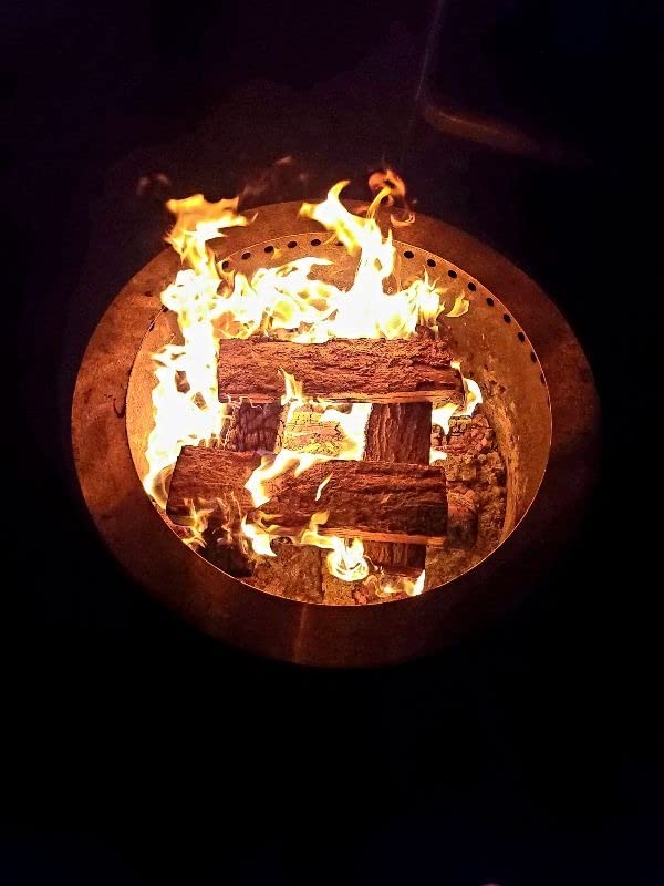 Breeo X Series 24 - Corten Steel Smokeless Fire Pit for Outside - 27.5 in customer photo 1