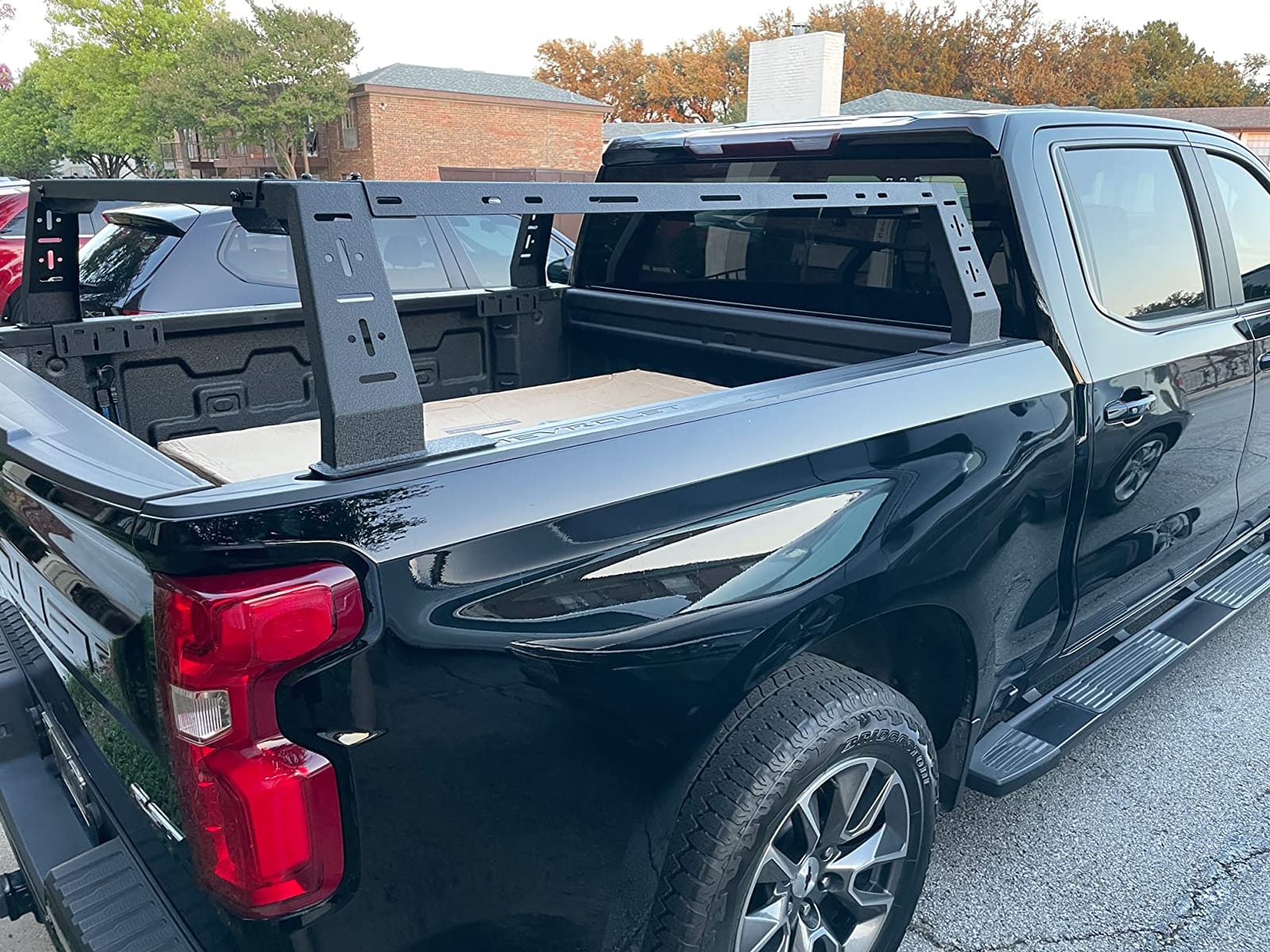 Tyger Auto Plate Style Overland Bed Rack for Full-Size Pickup Trucks | Compatible with Ram 1500 & HD, Ford F-Series, Silverado, Sierra, Titan & XD (see image for size chart) | TG-BK2U55637, Black customer photo 1