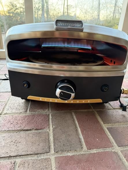 HALO Versa 16 Pizza Oven | 16” Rotating Stone, Patented Dual Burner System, 5-Minute Pizzas, Easy Clean | Propane Powered | HZ-1004-ANA customer photo 1