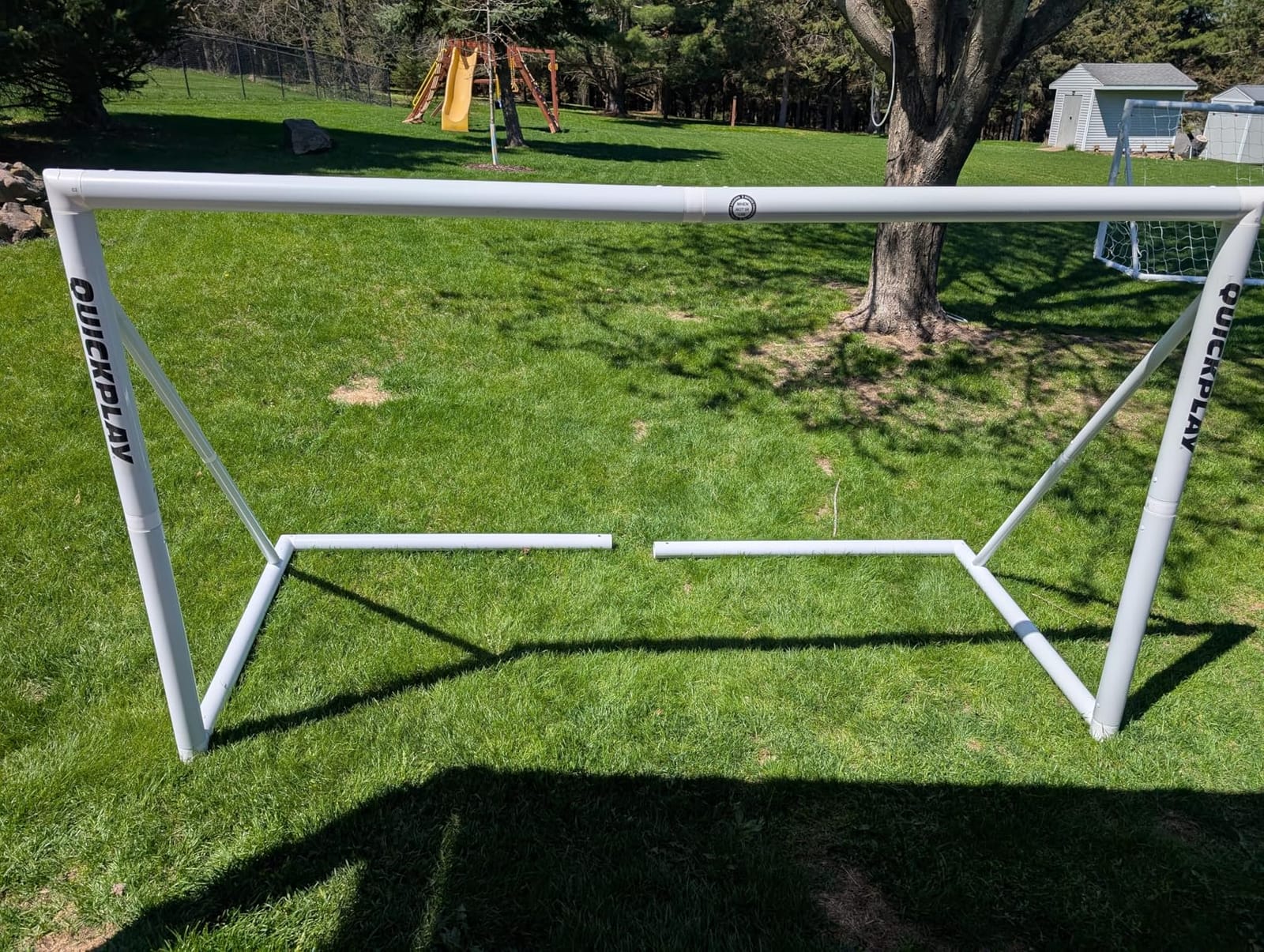 QuickPlay Q-Fold Folding Soccer Goal - Weatherproof PVC for Backyard customer photo 2