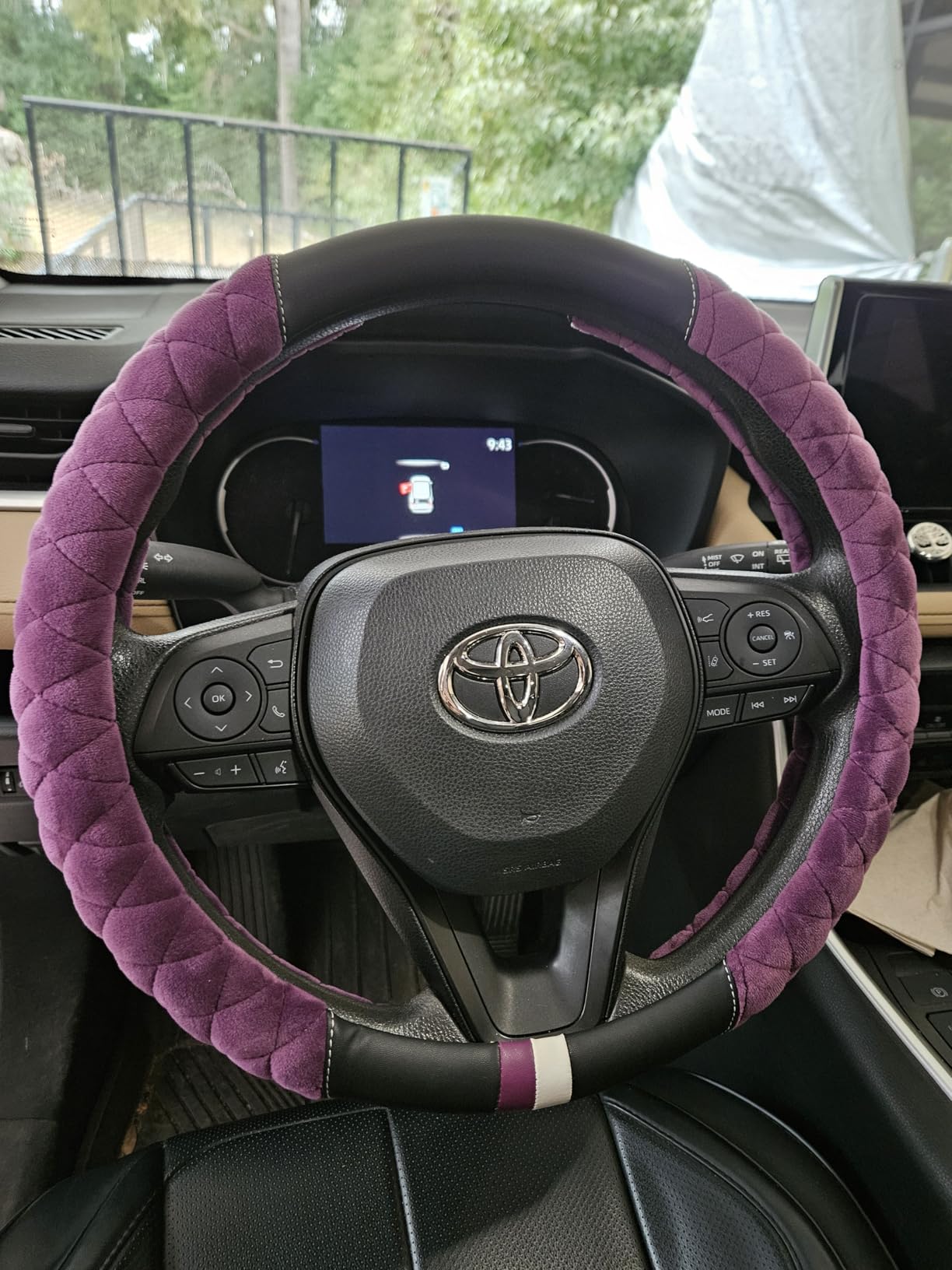 Cxtiy Premium Ice Silk Steering Wheel Cover - Soft, Breathable, and Anti-Slip for Ultimate Comfort and Style Fit Most of Cars SUV Auto Vehicle (C-Black) customer photo 1