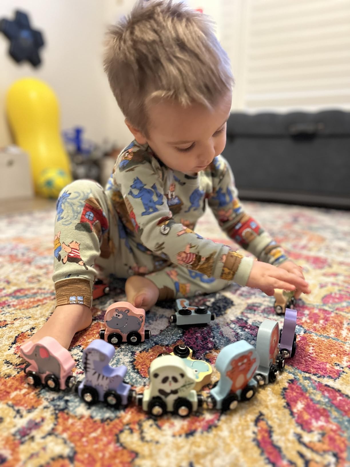 Zeoddler Toys for Toddlers, 11 Magnetic Wooden Animals Train Set, Montessori Toys for Toddlers, Preschool Learning Activities for Kids, Birthday Gifts for Boys, Girls customer photo 2