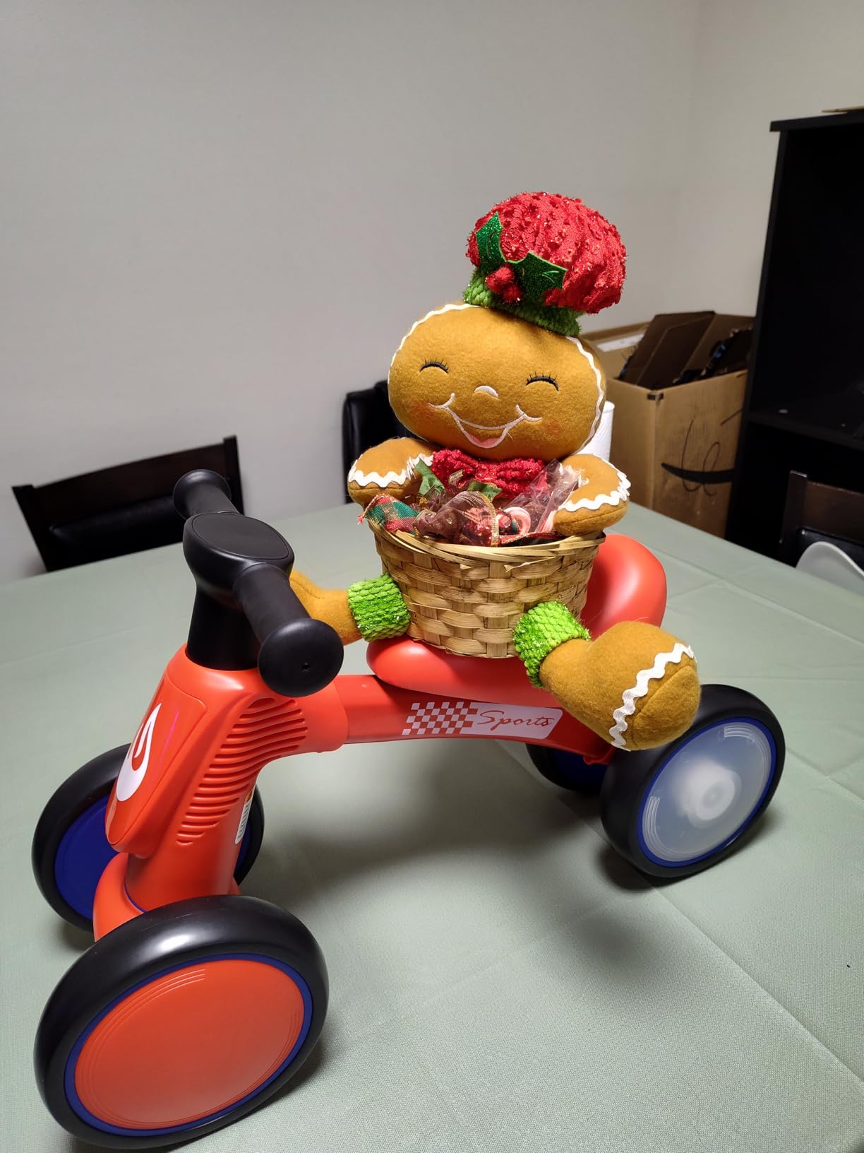 WETIFY Colorful Lighting Baby Balance Bike Toys for 1 Year Old Boy Gifts, 10-36 Month Toddler Balance Bike, No Pedal 4 Silence Wheels & Soft Seat First Bike, One Year Old Boy Birthday Gift. customer photo 2
