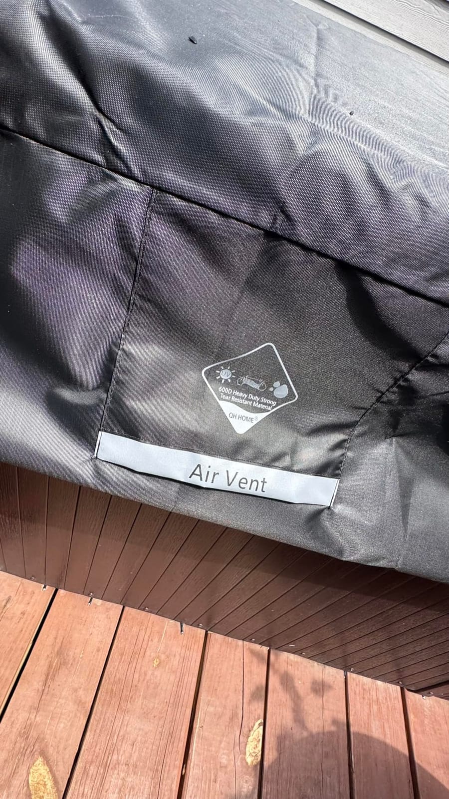 QH.HOME Waterproof Hot Tub Cover 85 x 85 with Ratchet Tie-Down System customer photo 2