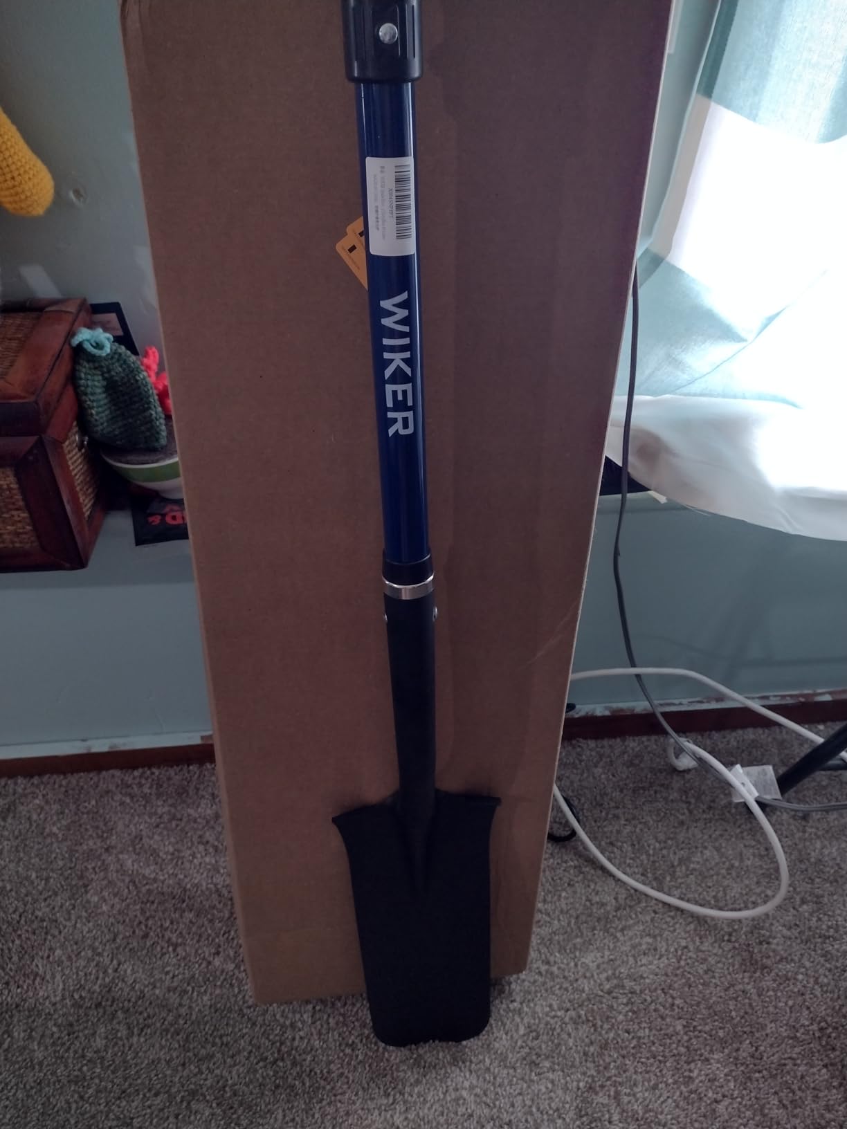 WIKER Spade Shovel,Sharp Shooter Shovel,Shovels for Digging,Planting,Trenching,Gardening,Drain Spade with Fiberglass Handle Heavy Duty,Blue,45 inches customer photo 2