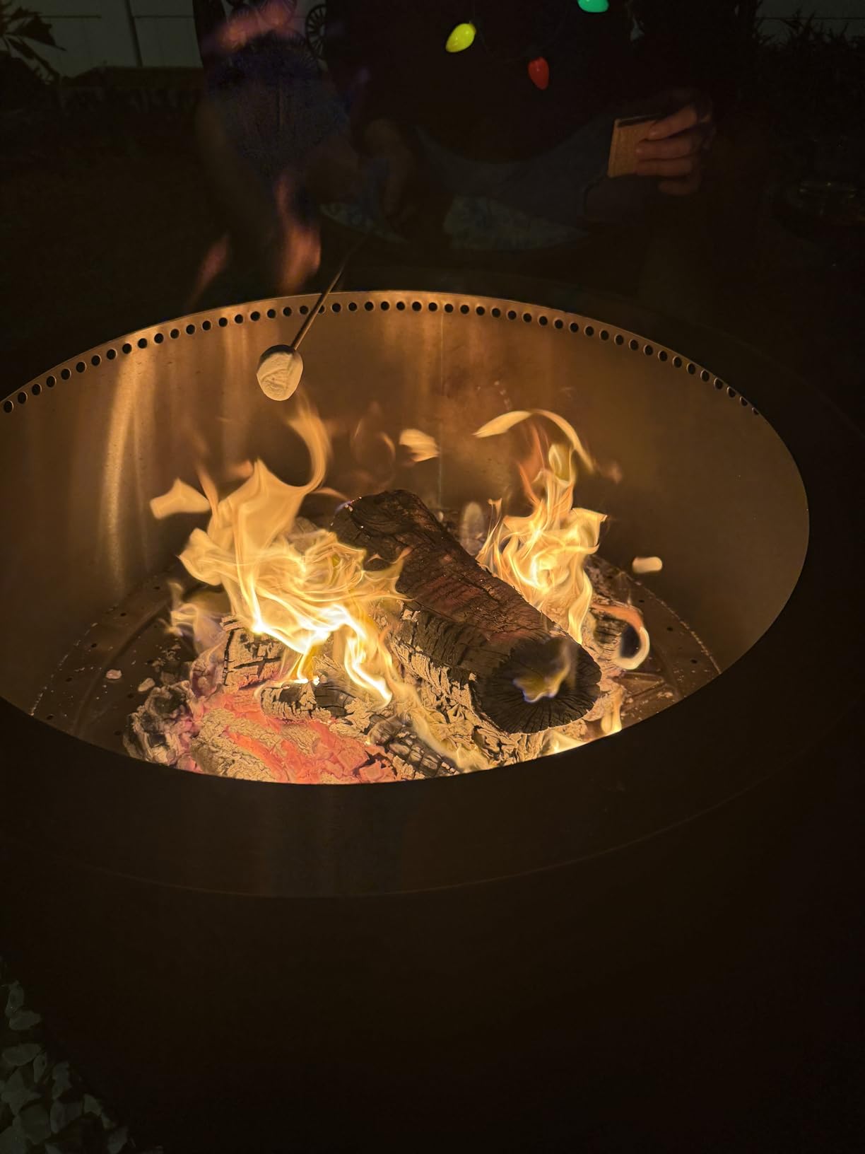 VEVOR Smokeless Fire Pit Stove Bonfire, H: 15.4 in x Dia: 19.3 in,Wood Burning Fireplaces with Removable Ash Pan, SUS430 Stainless Steel Inner Portable Outdoor Firepit, for Outdoor Patio Camping customer photo 1