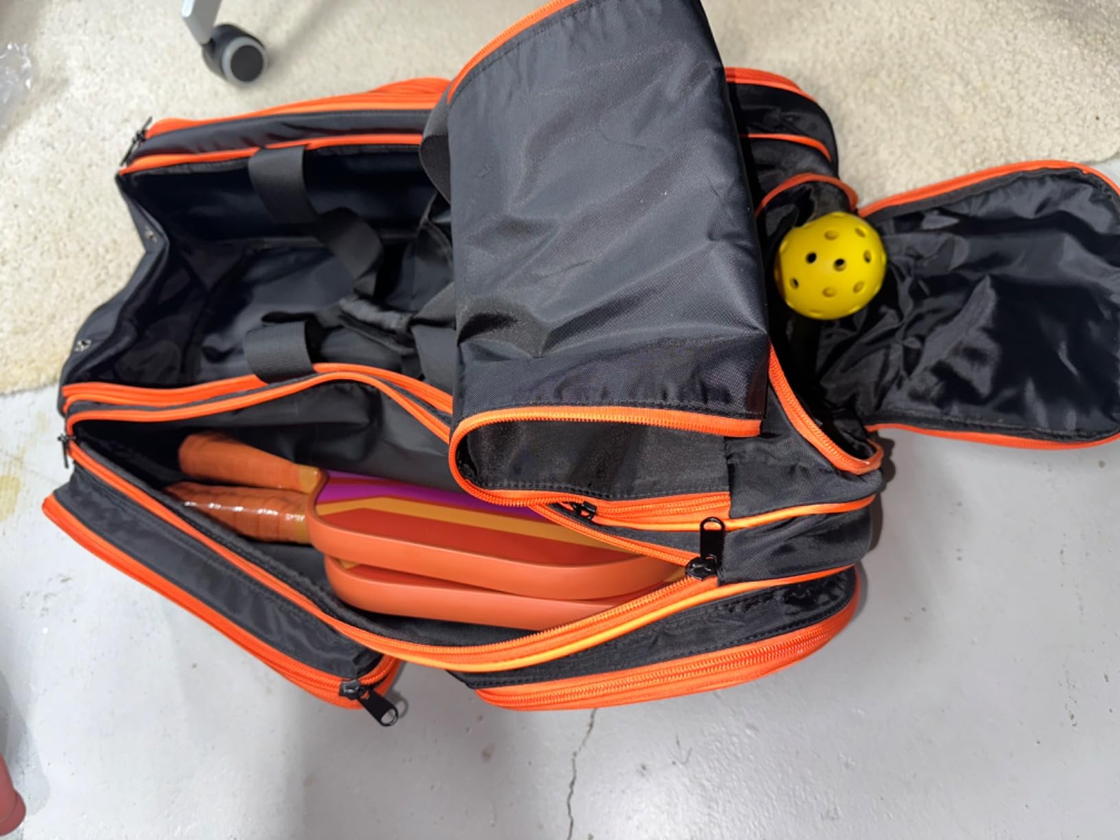 TILDOSAC Pickleball Bag - Large Paddle Bag for 4 Paddles & Accessories - Fence Hook, Extra Pockets, Shoe Compartment customer photo 2