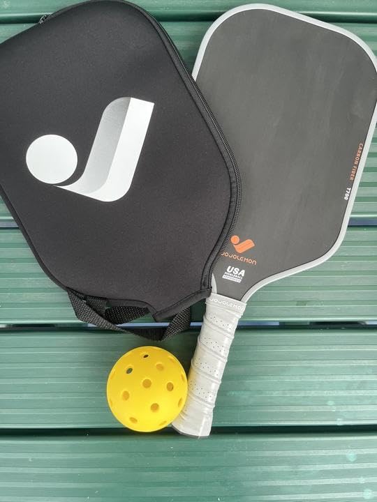 JOJOLEMON Pickleball Paddles, Carbon Fiber Pickleball Paddle with a 16mm Shark Power Polymer Core, The Pickleball Rackets Designed for Ultimate Spin & Consistency customer photo 2
