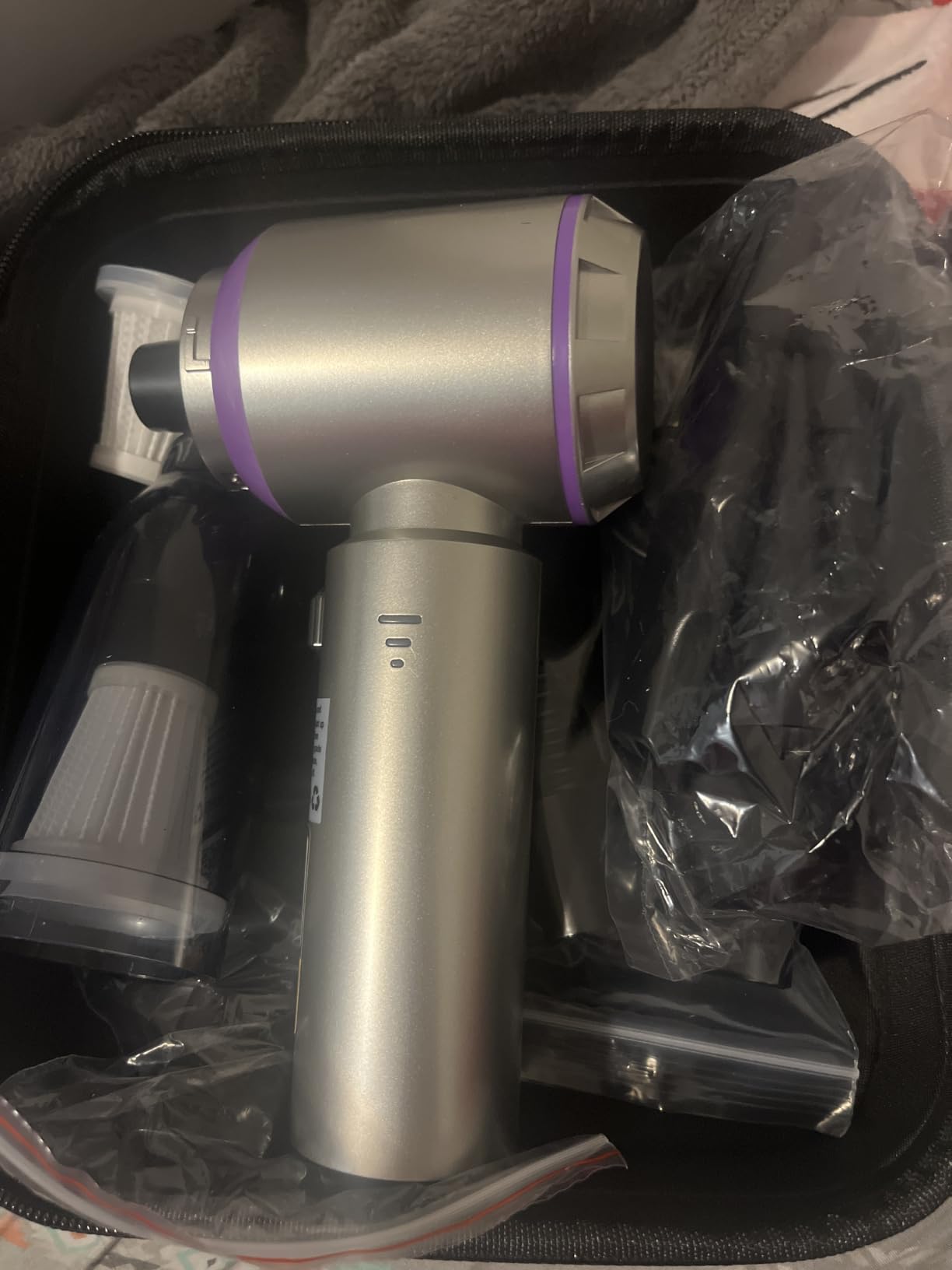 Vacuum/Air Duster Super Power Mini Car Vacuum Cleaner 4-in-1 air Blower Gun customer photo 2