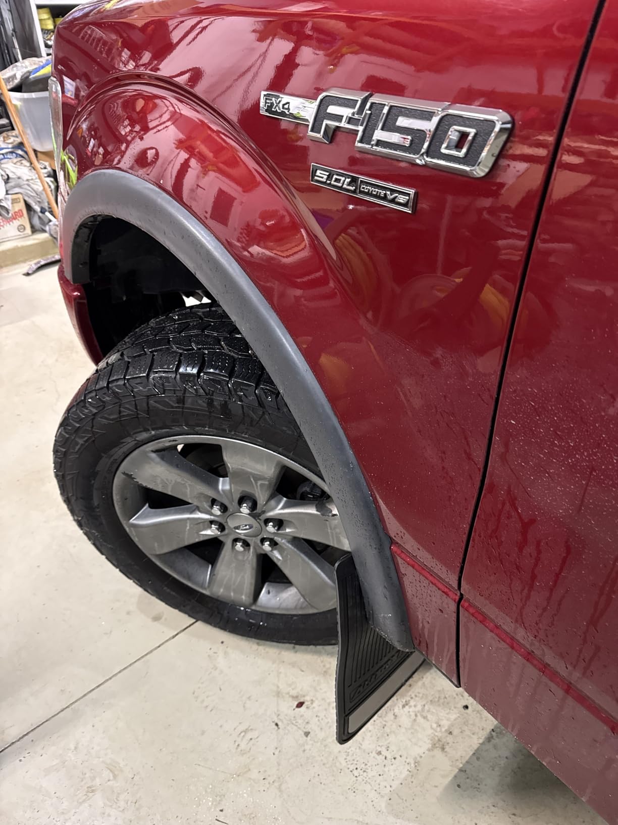 Mud Flaps for Trucks Heavy Duty Universal Rubber Mud Flaps Car Dirty Fender All Weather Mudguards Front Rear Splash Guards with Stainless Steel Plates, 2pcs- Black customer photo 1