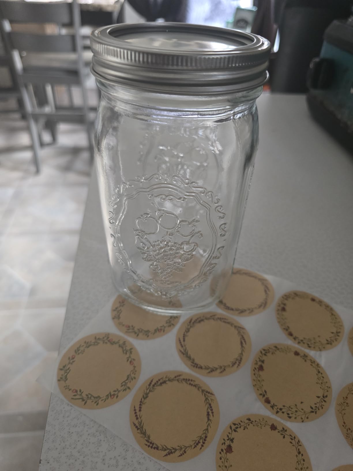 Wide Mouth Mason Jars with Lids 32 oz, 12 Pack Quart Canning Jars customer photo 2