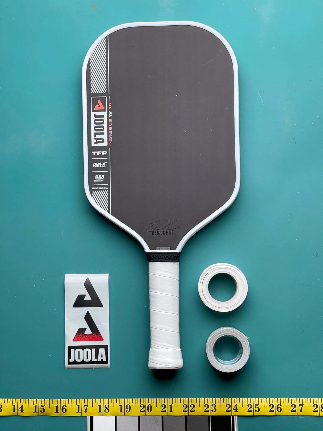 JOOLA Pro IV Pickleball Paddles – Raw Carbon Fiber Surface – Perseus, Hyperion, Scorpeus & Magnus Shapes – 14mm/16mm – Tech Flex Power – Propulsion Core – Wide or Elongated – UPA-A and USAP Approved customer photo 2