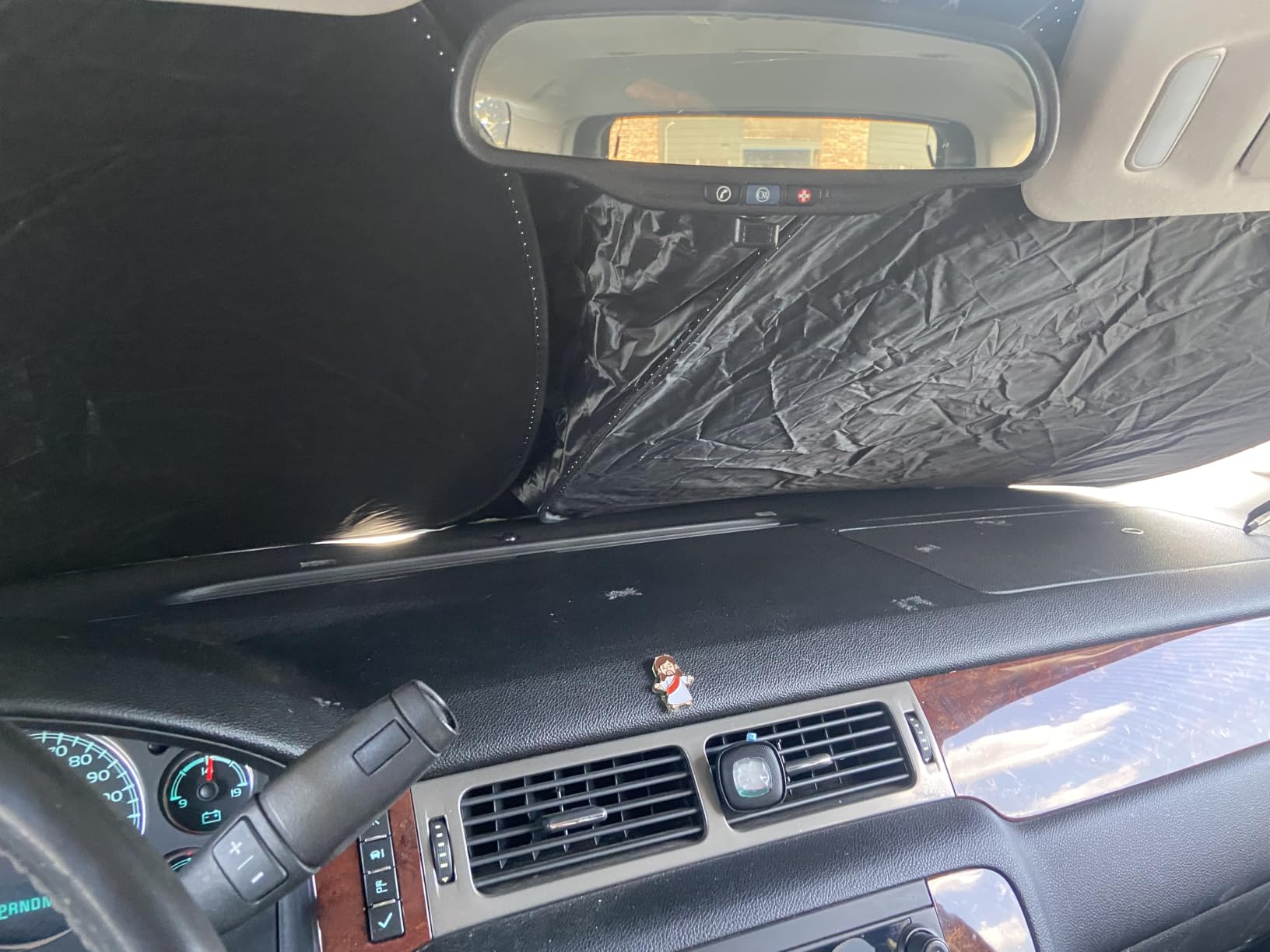 SINGARO Universal 300T Car Windshield Sun Shade, Foldable Reflective for Windshield & Window Shades with Overlapping Design, Car Interior Accessories (64.5