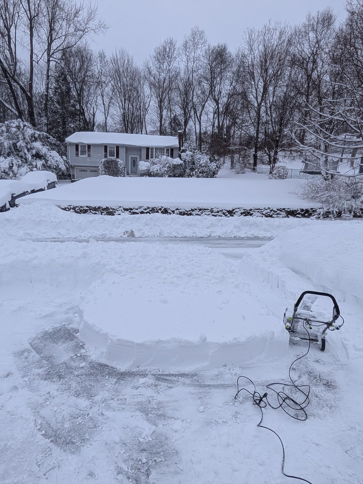 Corded Snow Blower:15A Motor, 20-Inch Electric Snow Blower, Electric Snow Shovel with 25ft Throwing Distance, Dual LED Lights, 3300rpm Snow Thrower DEKOPRO customer photo 1