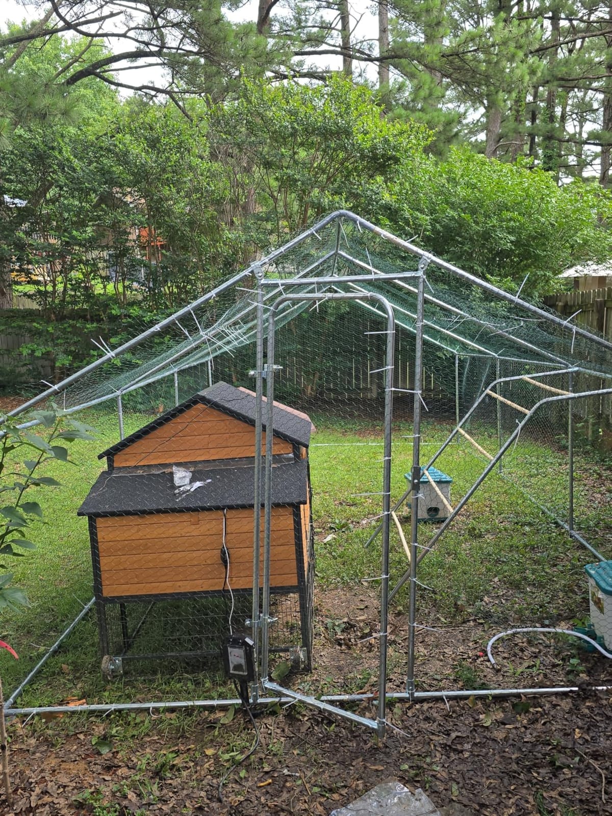 20x10 FT Extra Large Metal Chicken Coop, Walk-in Poultry Run Pen customer photo 2