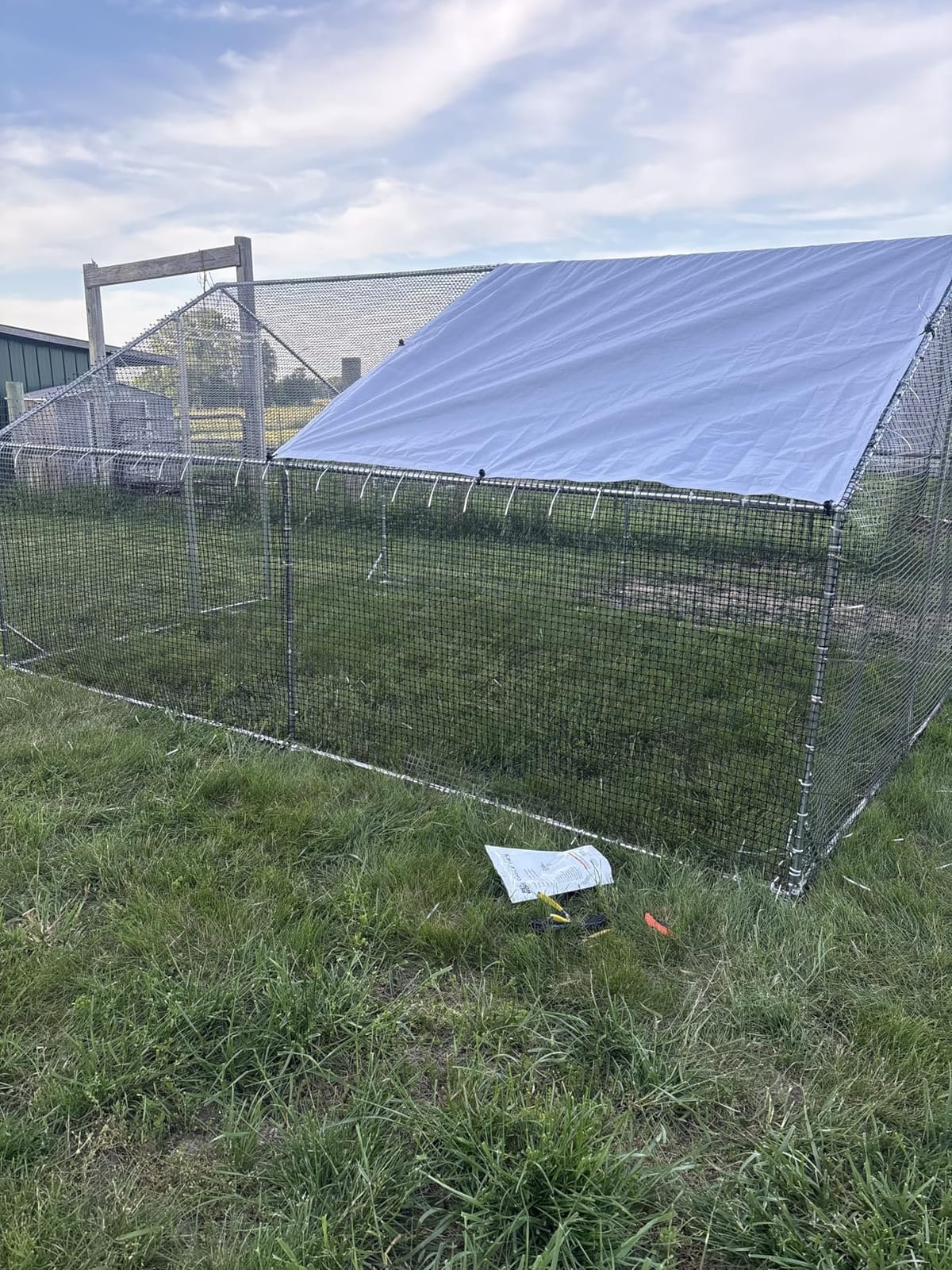 CAMMOO Walk in Chicken Coop, 13.1x9.8x6.6ft Chicken Run for Yard with Cover customer photo 1