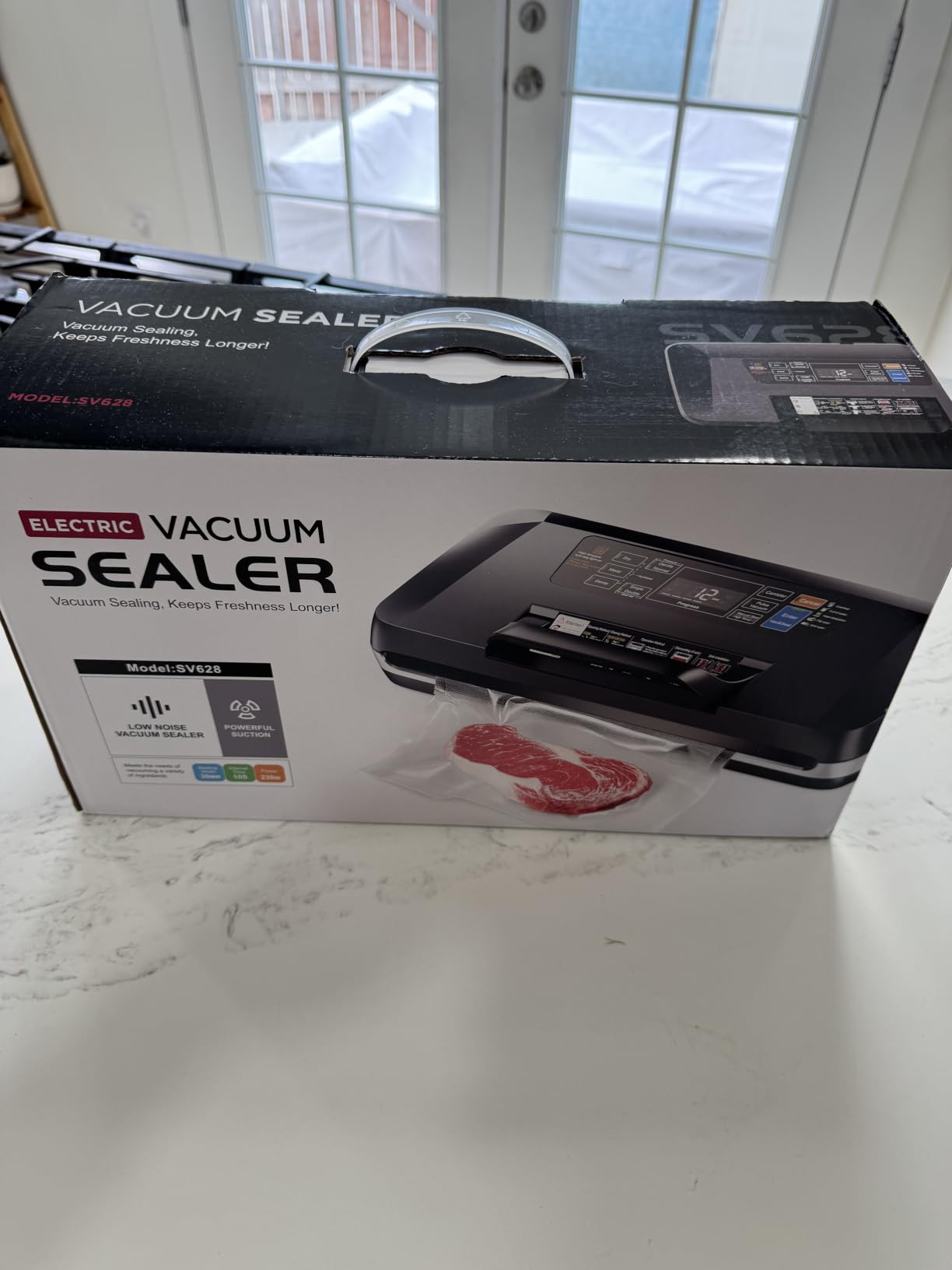 Vacuum Sealer Machine, 230W 95KPa Food Sealer Built-in Cutter & Bag Storage customer photo 1