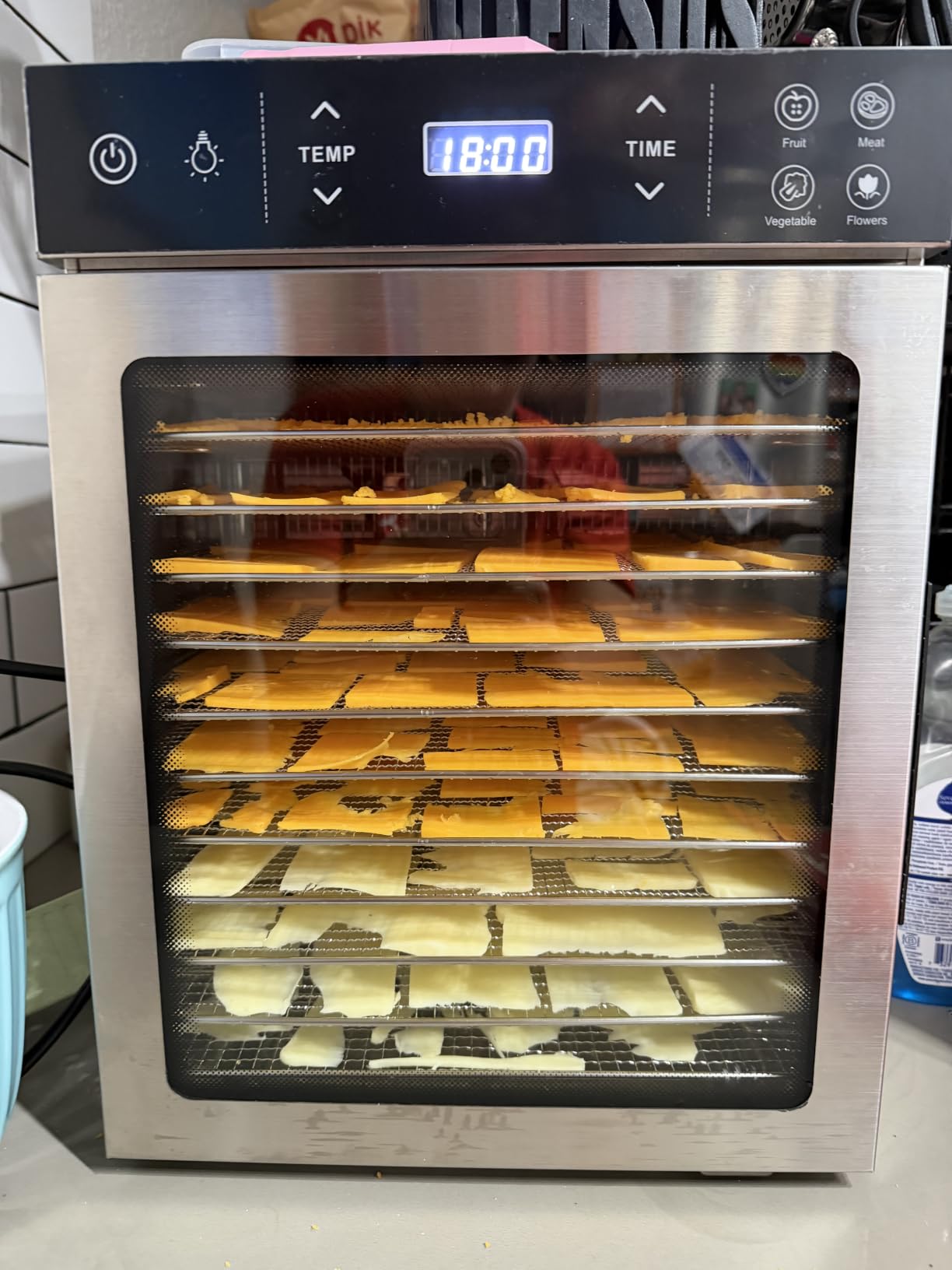 HOPERAN 16-Tray Stainless Steel Food Dehydrator, 800W with 4 Presets customer photo 2