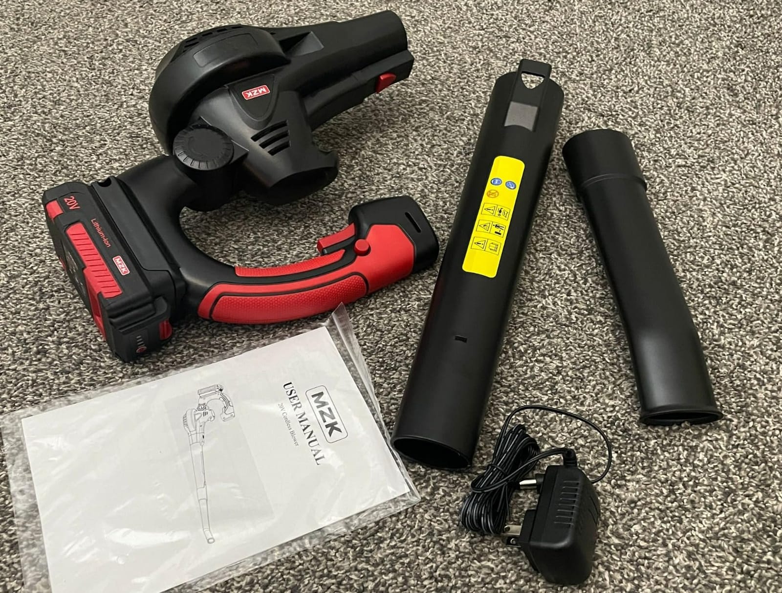 MZK 20V Cordless Leaf Blower, Lightweight Electric Blower customer photo 2