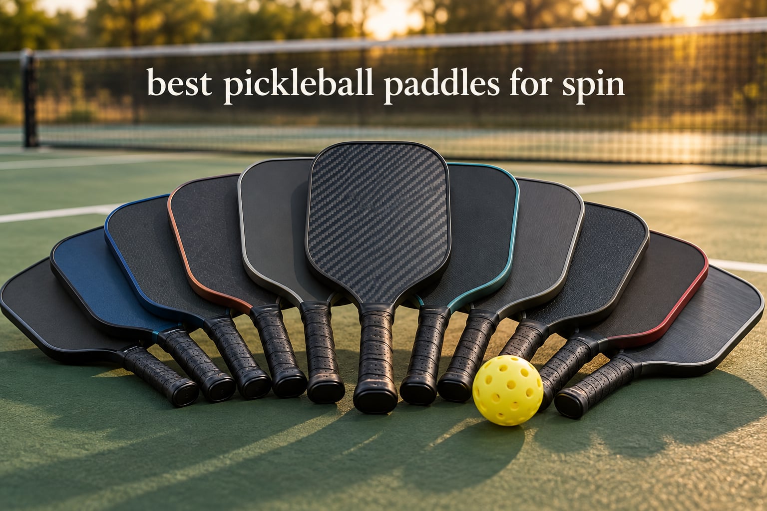 best pickleball paddles for spin