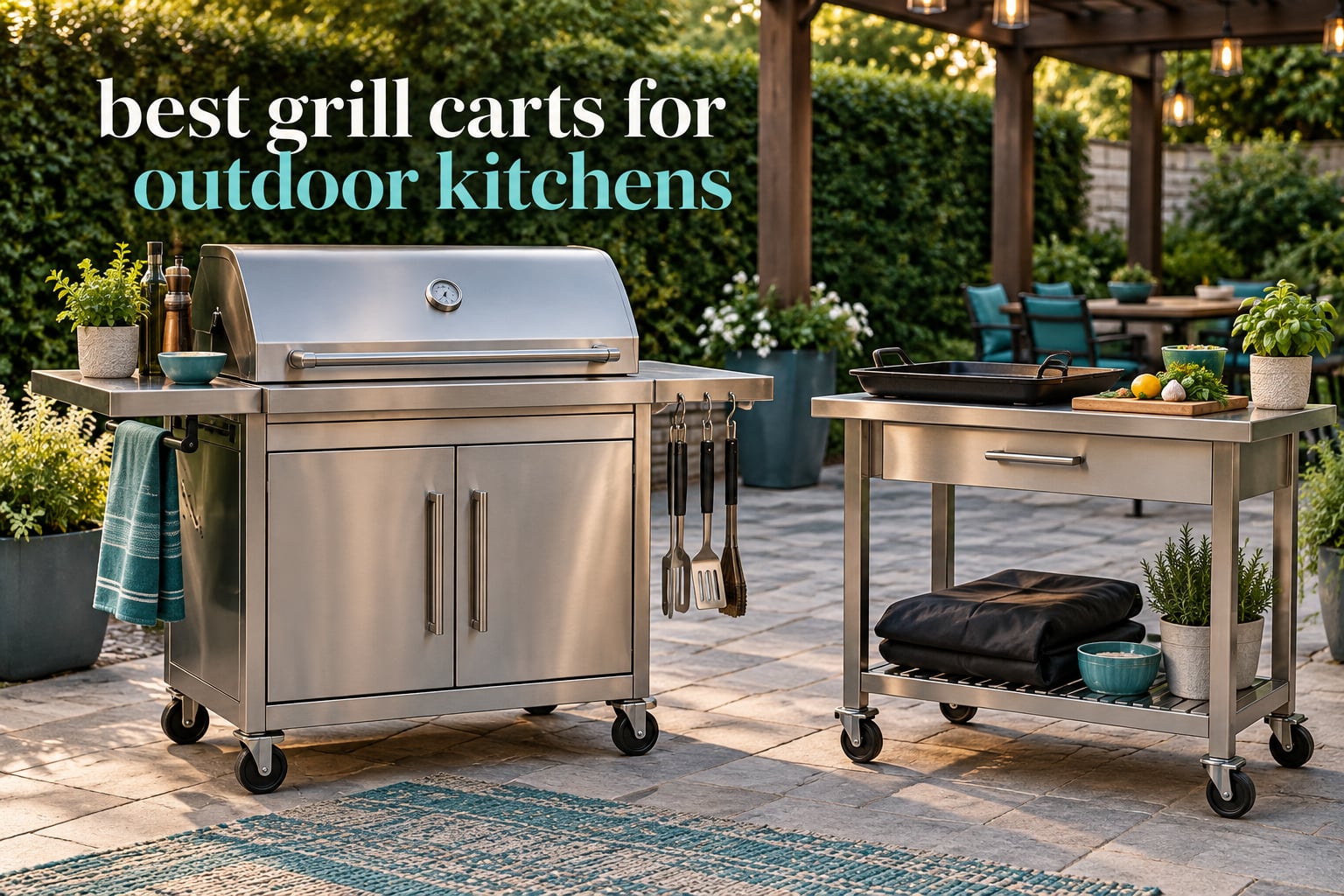 best grill carts for outdoor kitchens
