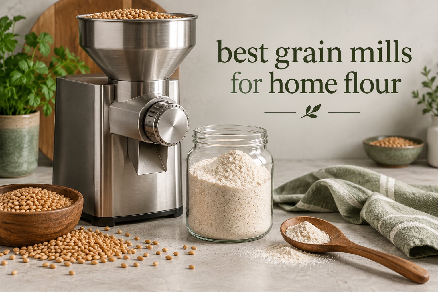best grain mills for home flour