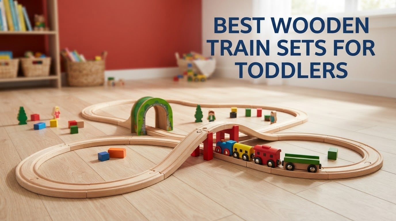 best wooden train sets for toddlers