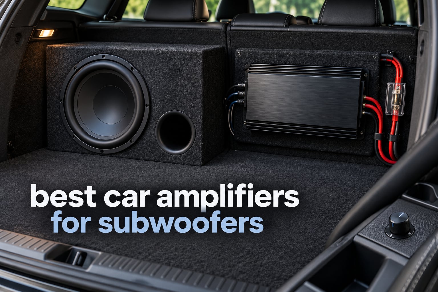 best car amplifiers for subwoofers