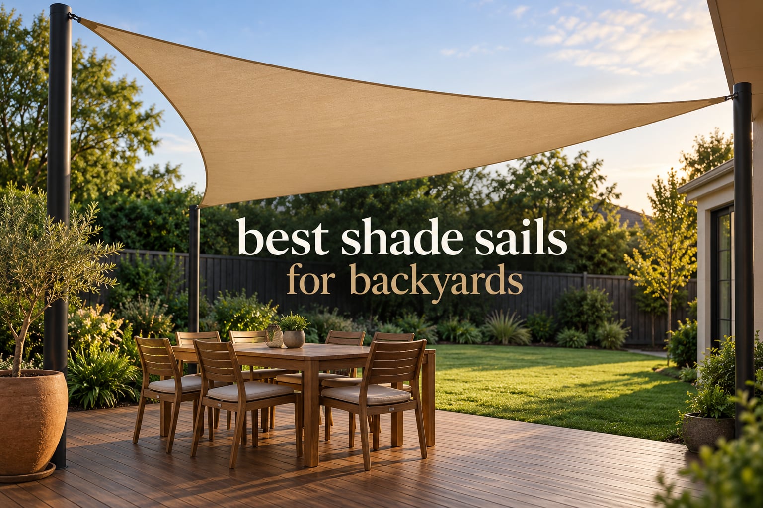 best shade sails for backyards