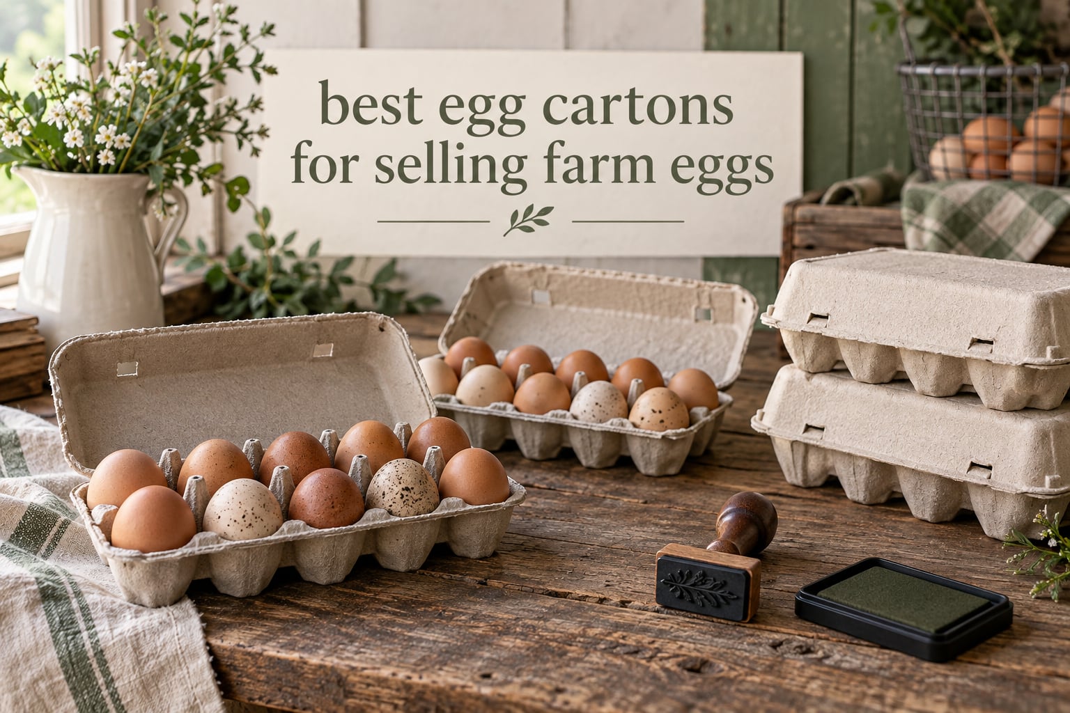 best egg cartons for selling farm eggs