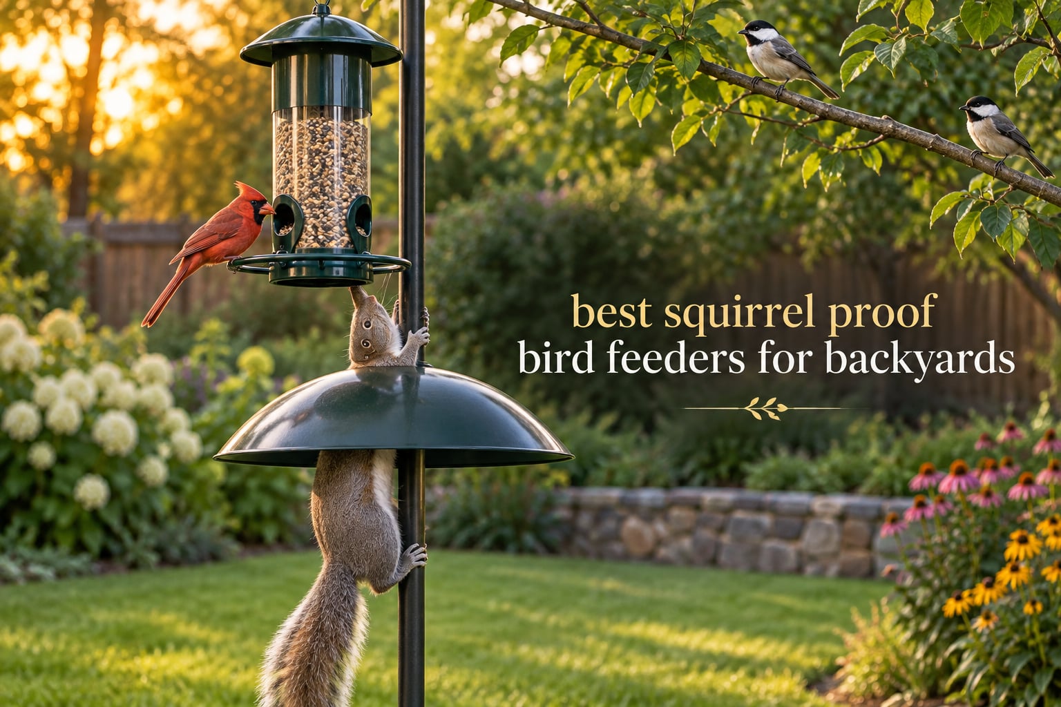 best squirrel proof bird feeders for backyards