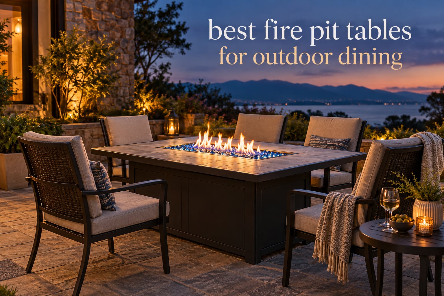 best fire pit tables for outdoor dining