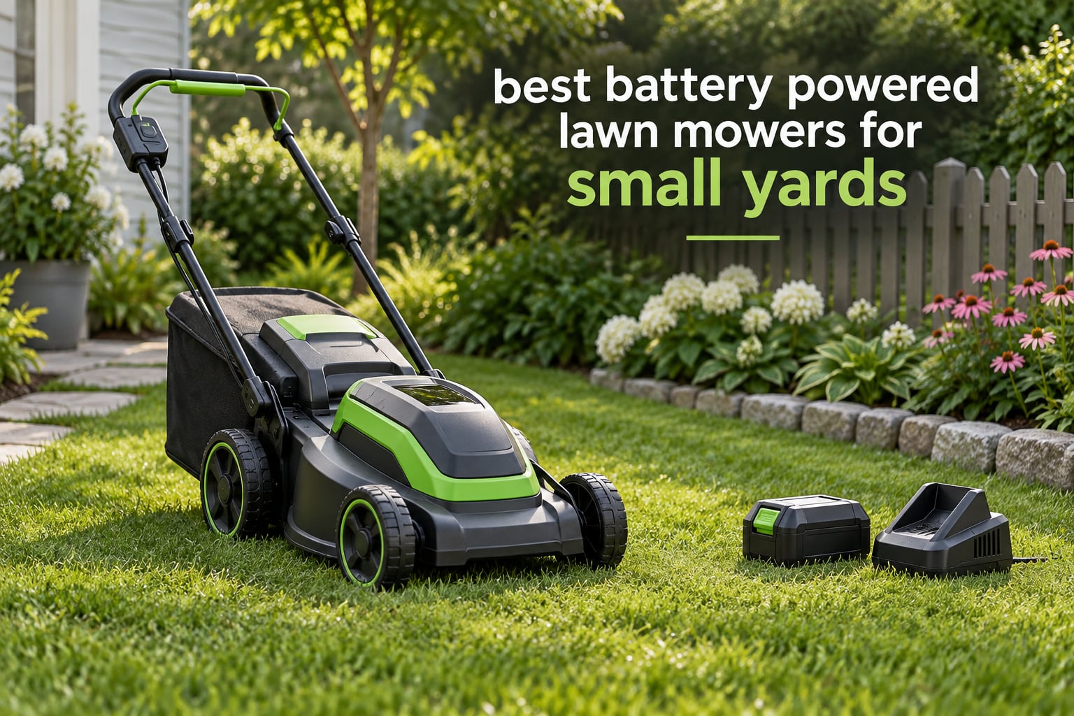 best battery powered lawn mowers for small yards