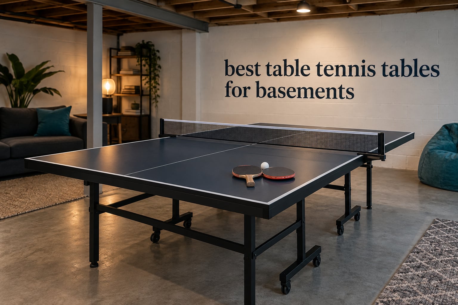 best table tennis tables for basements