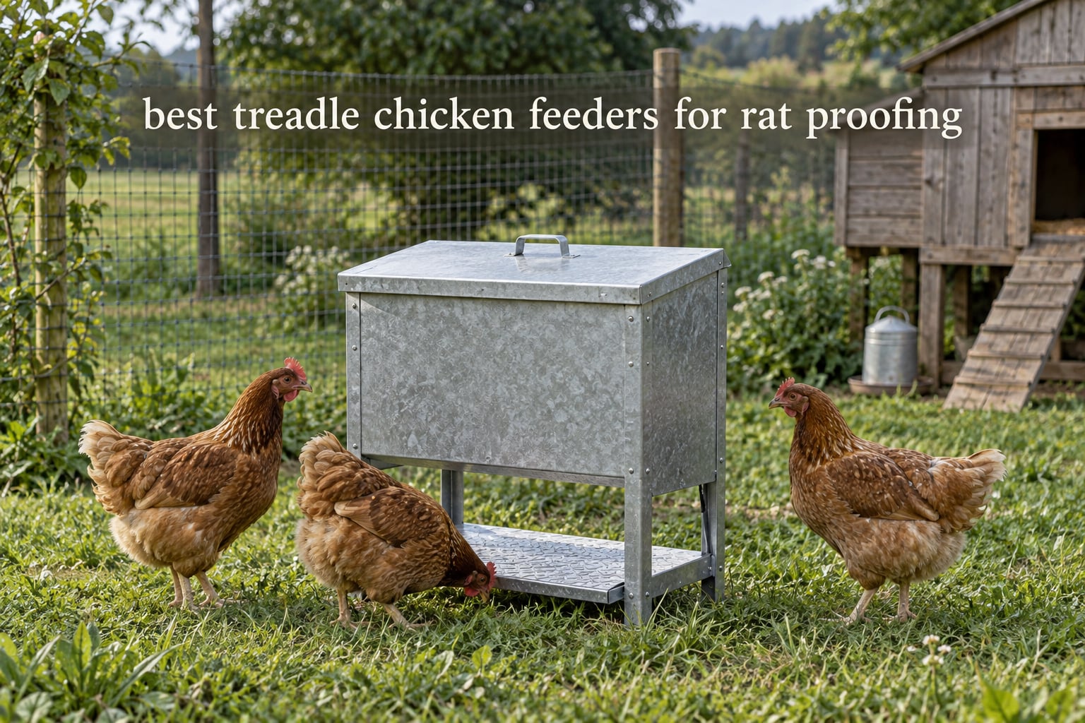best treadle chicken feeders for rat proofing