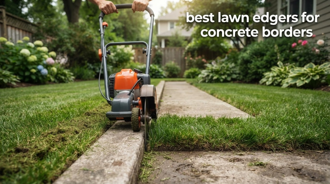 best lawn edgers for concrete borders