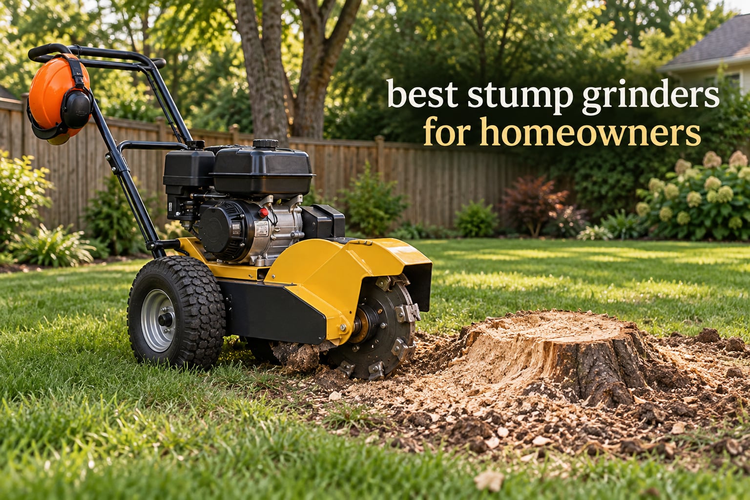 best stump grinders for homeowners