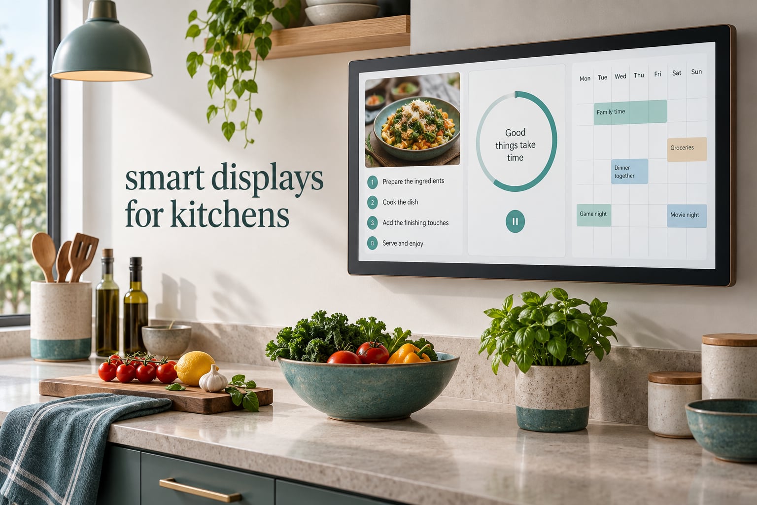smart displays for kitchens